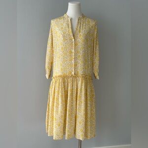 Really Wild London Sunshine Yellow Silk Dress. US Size 4 (UK 10) NWT